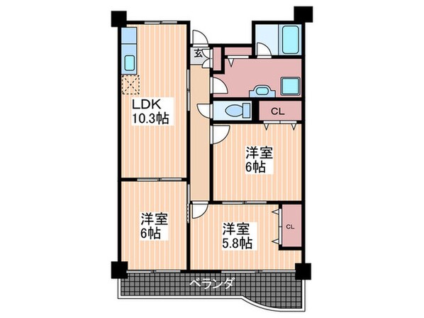 ピアシェ－レ山崎の物件間取画像